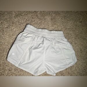 Lululemon Hotty Hot Shorts White Women's Athletic Shorts Size 6